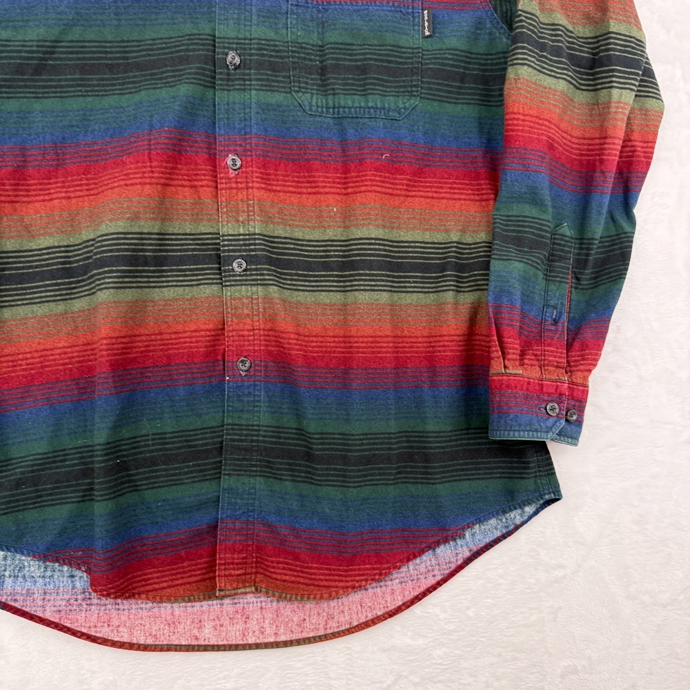 Vintage Woolrich Flannel Shirt Men's XL Southwest Aztec Stripe Button Up Front - Picture 3 of 10